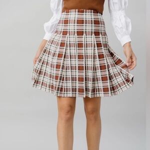 Apparalel Delta Plaid Skirt
